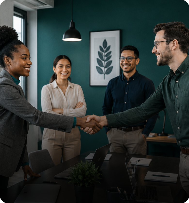 Marketing agency team managing clients on ZarklyX